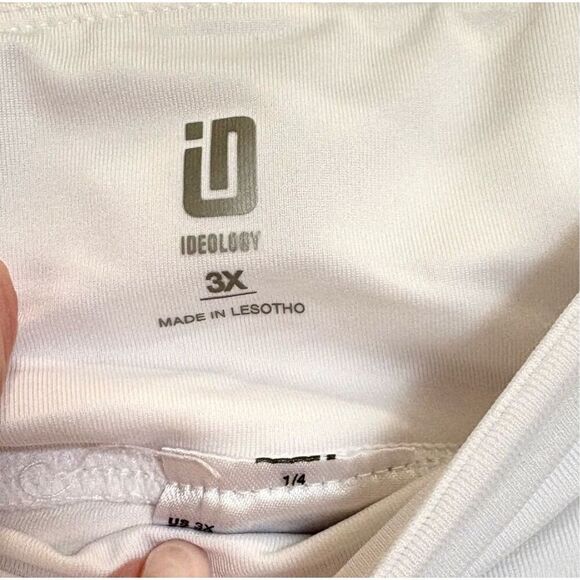 IDEOLOGY- NWT - L Sz 3X Performance Flounce Skort/Bright White/Built-In Shorts - Picture 5 of 12